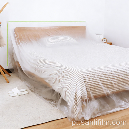 Abrigo temporário para película protetora de móveis